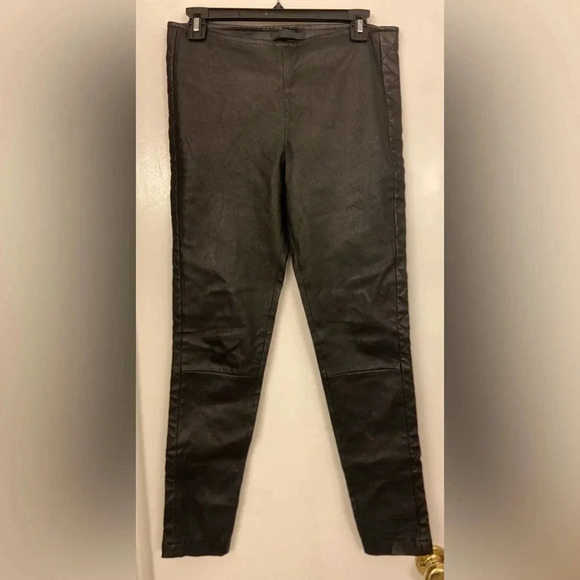 The Row Lamb Skin Leather Quilted Pant Black Size Small - Picture 1 of 7
